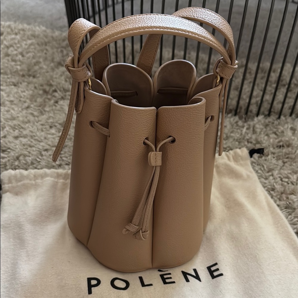 Polène Numéro Huit Mini in Textured Beige